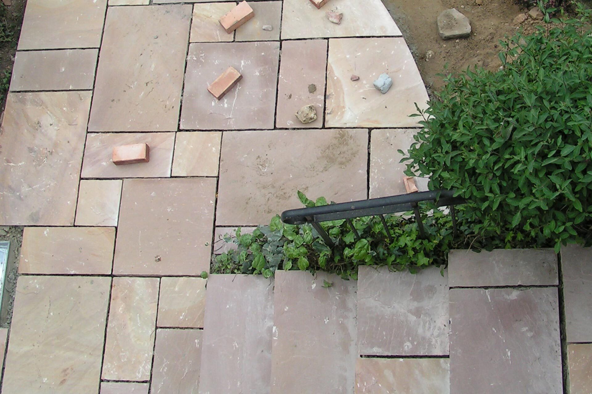 Natural Stone driveway paving installation 2